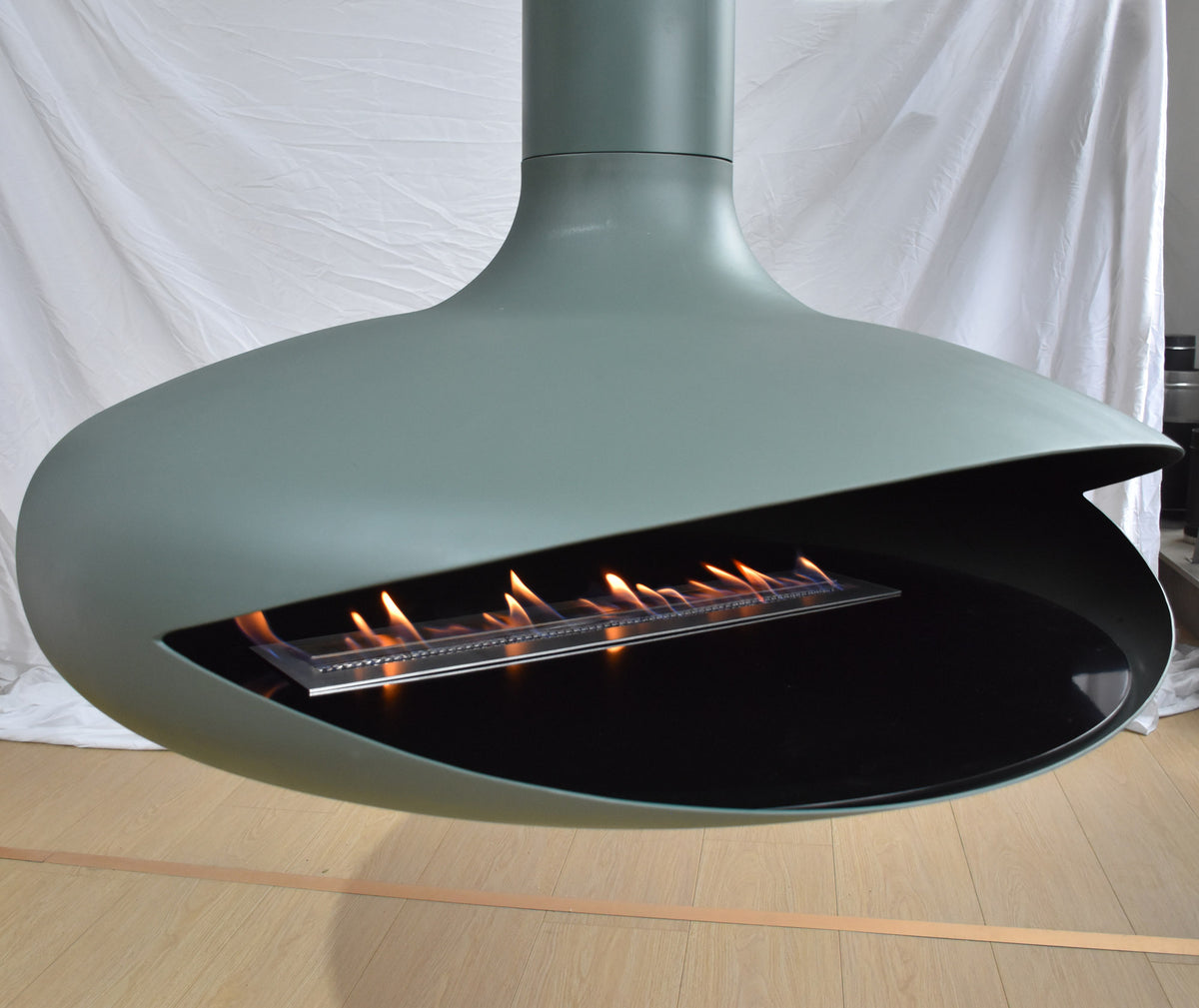 Zen Elegante Suspended Fireplace Hanging Fireplace Floating Fireplace Zen Fireplaces